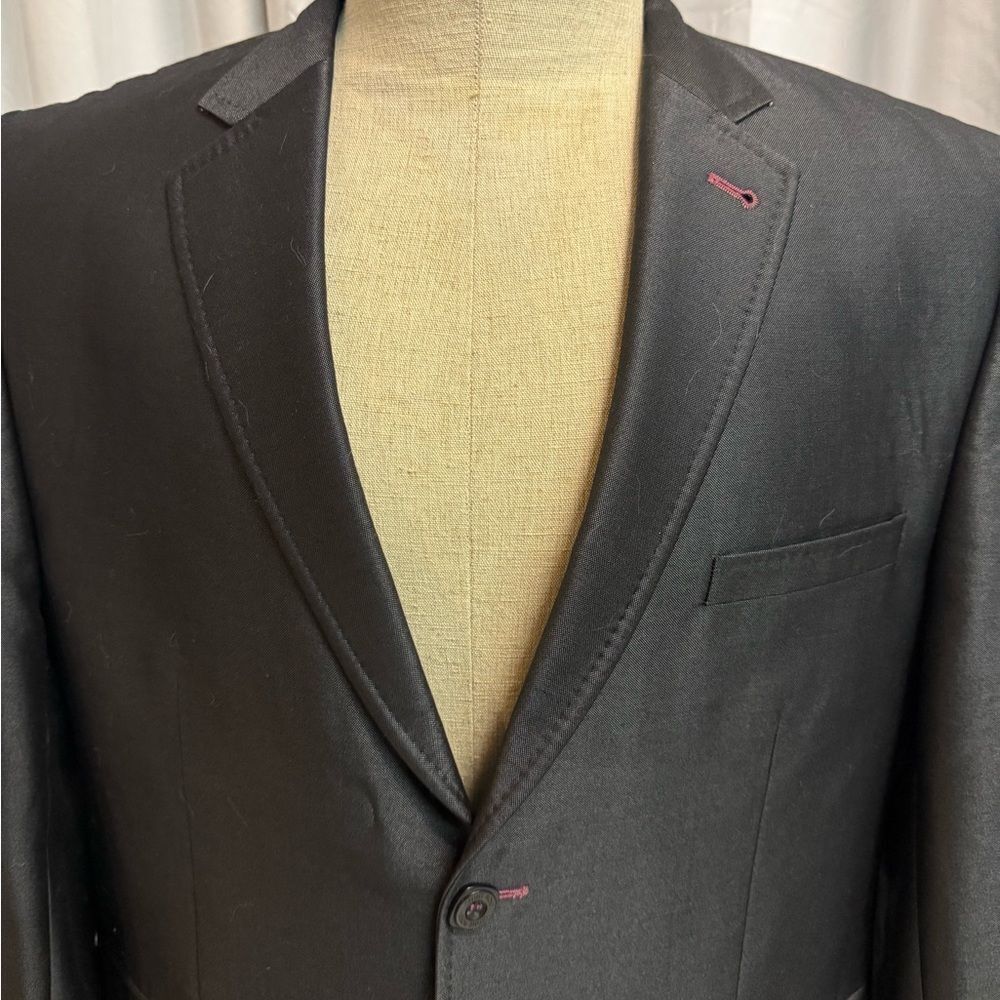 Stone Rose Black Rivet Collection Charcoal Gray Men’s 40R Blazer Jacket‎ C37